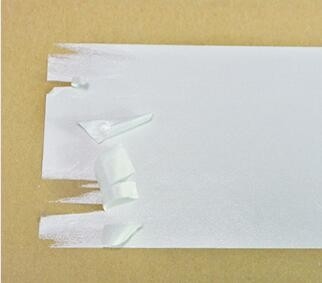 Destructief labelmateriaal Breekbaar stickerpapier