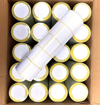 Kleefmiddel thermisch etiket Blank thermisch etiket Kleefmiddel barcode sticker met glazen liner
