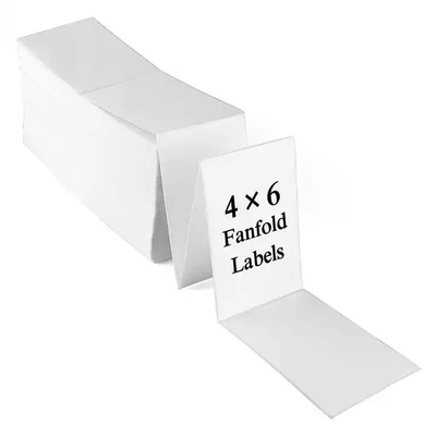 Kleefstof Fanfold Labels Fanfold Stickers 4 * 6 inch Kleefstof Fanfold Shipping Labels Sticker
