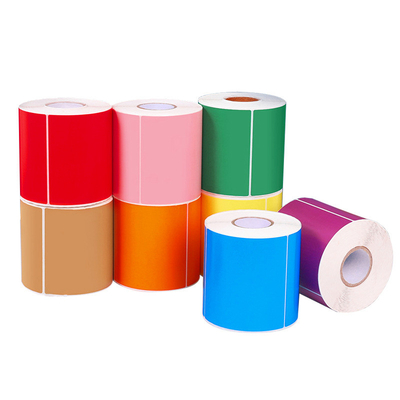 Geprinte directe thermische kleurenlabel Sticker Kleurenlabel Top Thermische labelsticker