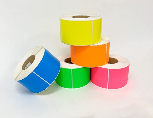 Rood Groen Blauw Geel Oranje Thermisch Papier Etiket Sticker DT Thermisch Etiket