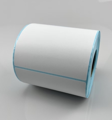 Direct thermische sticker DT sticker voor barcode afdrukken met blauw glasin voering