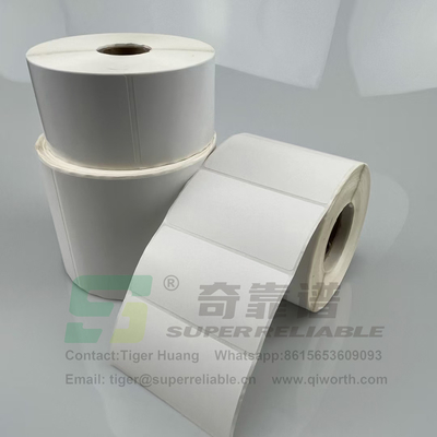 Semi Glossy Paper Kleefstof Barcode Sticker Art Paper Kleefstof Sticker gedrukt door Ribbon