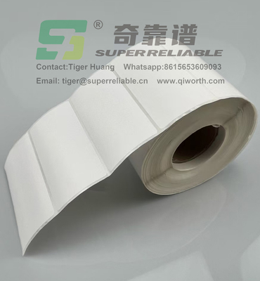 Semi Glossy Paper Kleefstof Barcode Sticker Art Paper Kleefstof Sticker gedrukt door Ribbon