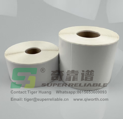 Semi Glossy Paper Kleefstof Barcode Sticker Art Paper Kleefstof Sticker gedrukt door Ribbon