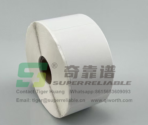 Semi Glossy Paper Kleefstof Barcode Sticker Art Paper Kleefstof Sticker gedrukt door Ribbon
