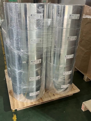 Mentalized BOPP Film Kleefstof Helder zilver BOPP Film Kleefstof Etiketten Materiaal WG4633
