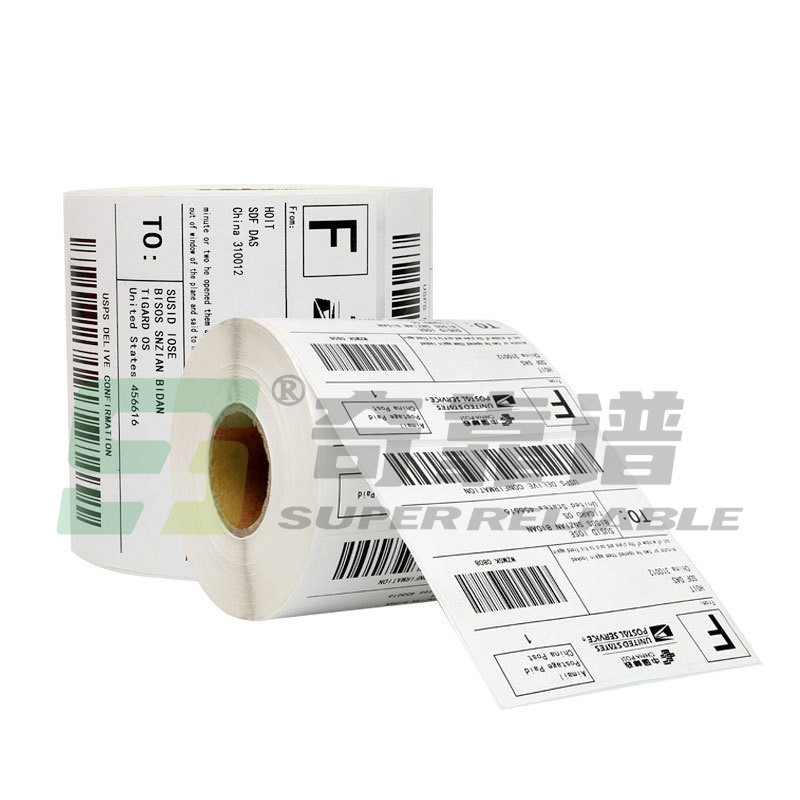 DT Thermal Top Thermal Waybill Express Waybill Kleeflabel 100mm*150mm In Roll
