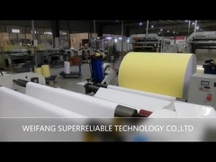 Stickerdocument het blad goot Met een laag bedekt Art Paper met het gele document van kraftpapier van het kleurensilicone HM0111