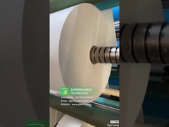 100 mm waterdicht inkjet pp mat synthetisch papier kleefmiddel in rol met witte glazen bekleding