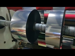 WG4615 Mentalized Bright Silver PP Film Adhesive Label Material met doorzichtige PET Liner