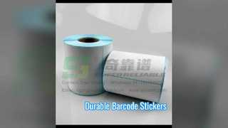 Introduceer zelfklevend barcodesticker direct thermisch papier met blauwe pergamijnvoering voor u